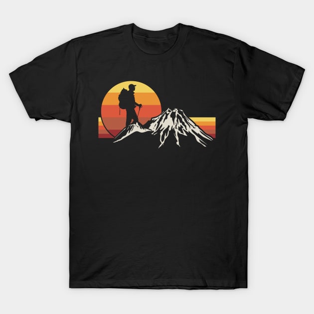 Hiking Hiker Vintage T-Shirt by KAWAIITEE